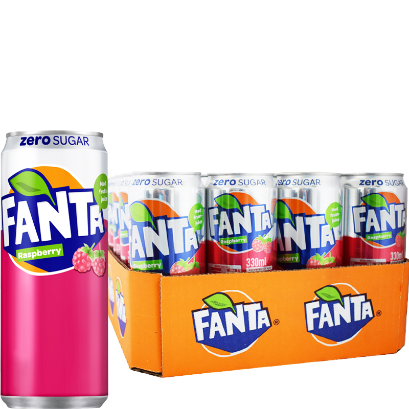 Fanta Zero Raspberry 33cl 20-Pack - 45% rabatt