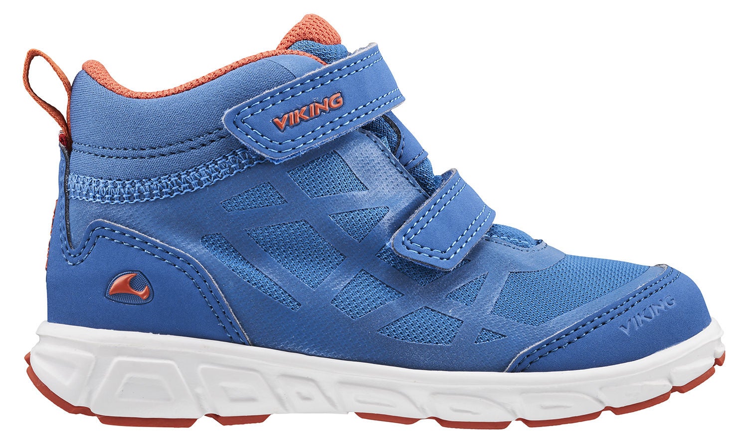 Viking Veme Mid GTX R Sneaker, Royal Blue/Rust, 23