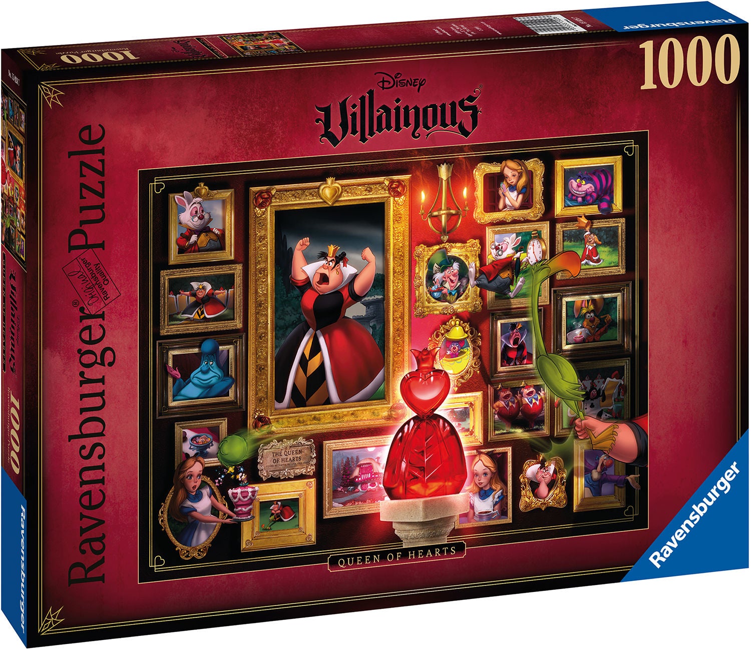 Ravensburger Pussel Disney Drottning Hjärter Dam 1000 Bitar