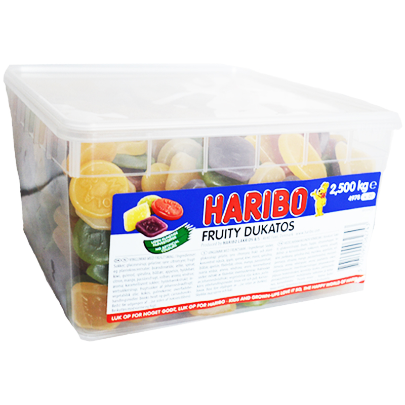Hel Låda Godis "Fruity Dukatos" 2,5kg - 72% rabatt