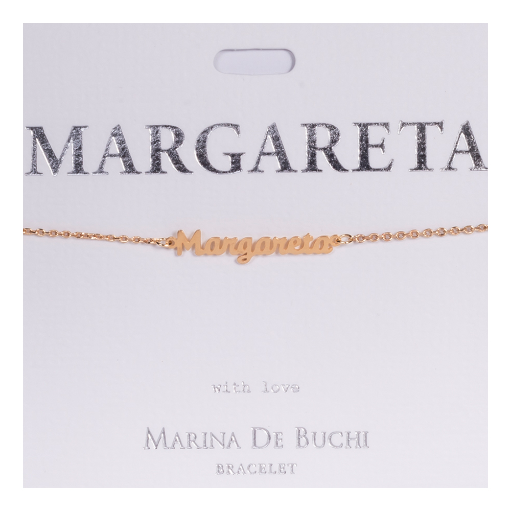 Namnarmband Guld - Margareta