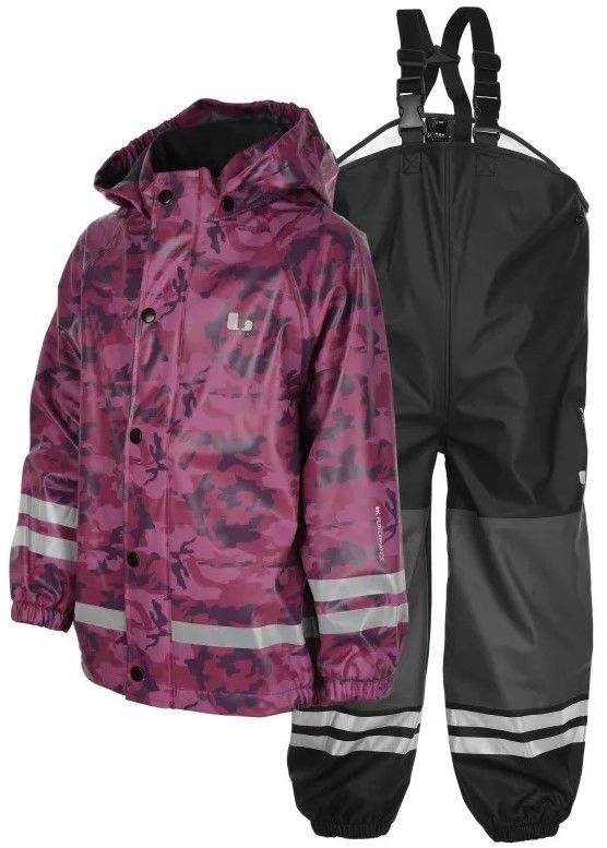 Lindberg Arlöv Regnställ, Plum, 80
