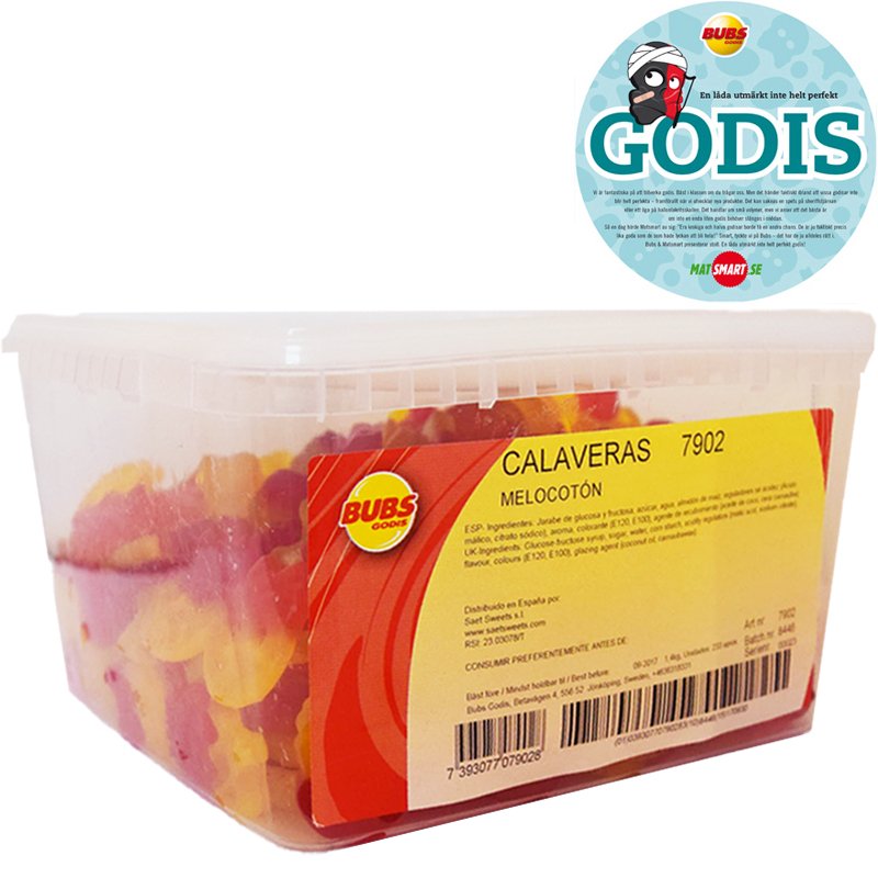 Hel Låda Fruktskallar 1,4kg - 71% rabatt