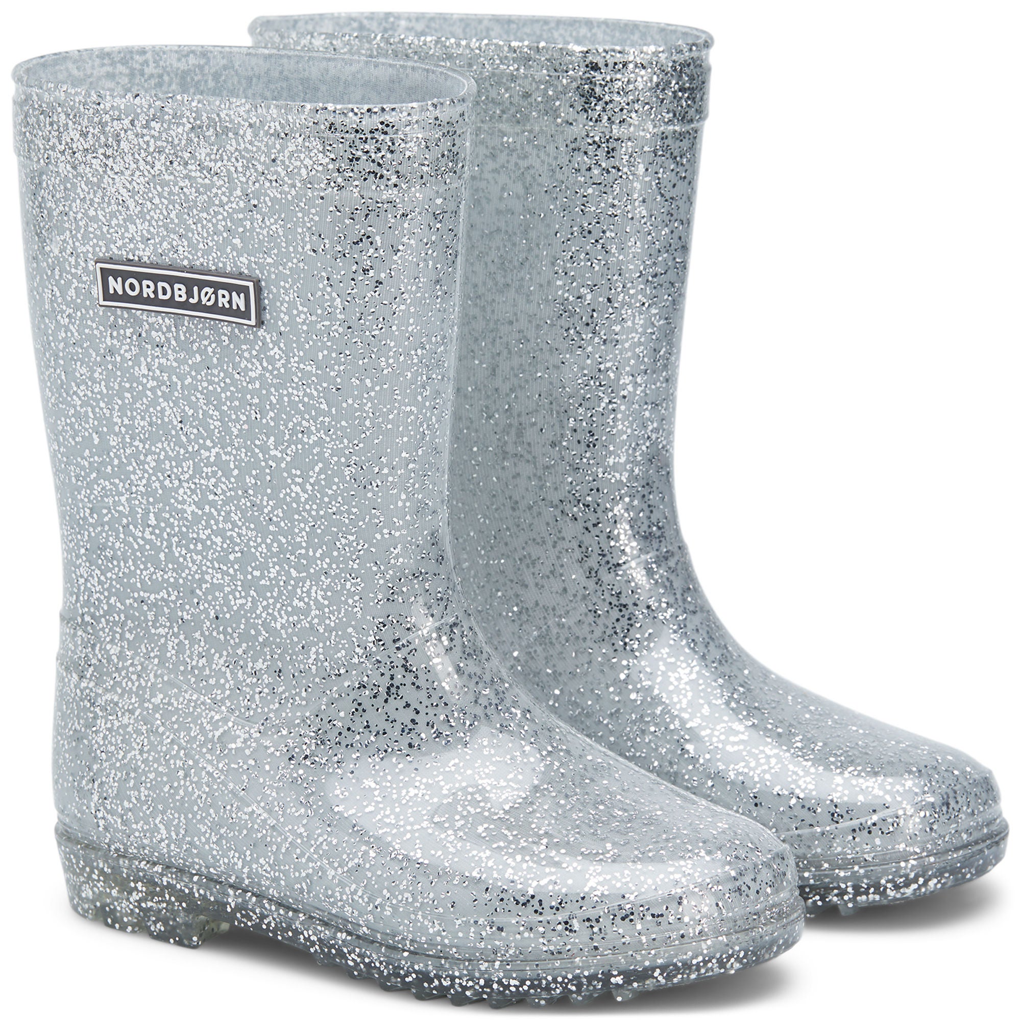 Nordbjörn Galaxy Gummistövel, Glitter Silver, 22
