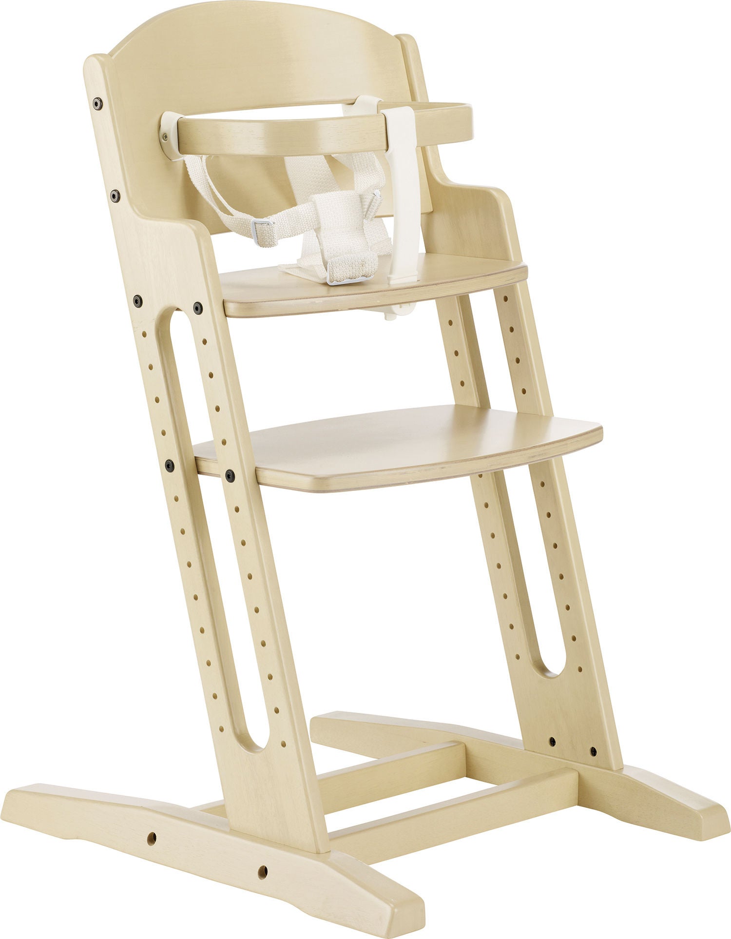 BabyDan Danstolen Matstol inkl Bygel & Rem, Whitewash