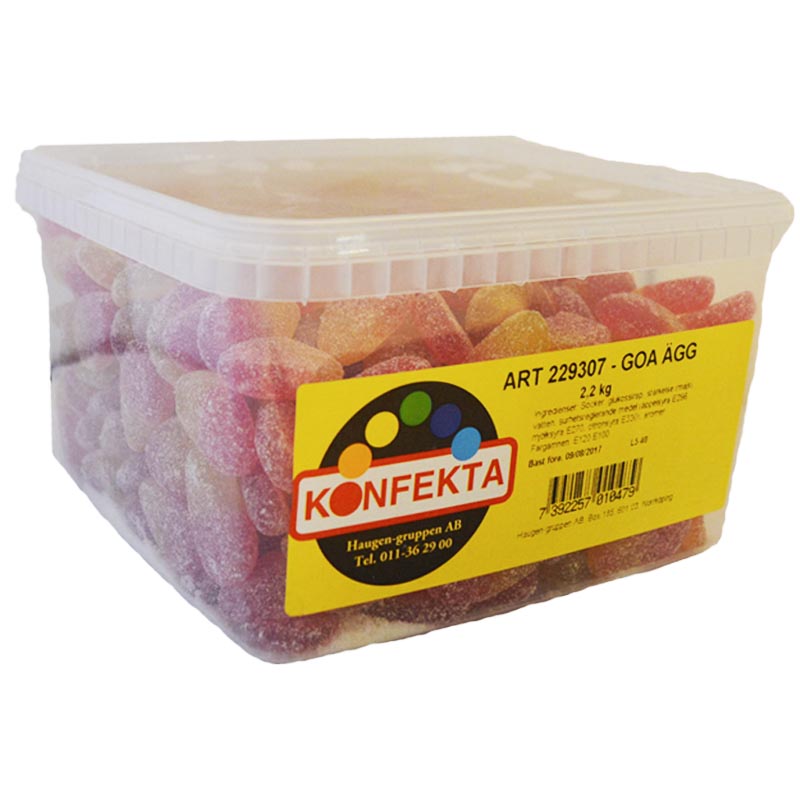 Hel Låda Godis "Goa Ägg" 2,2kg - 63% rabatt