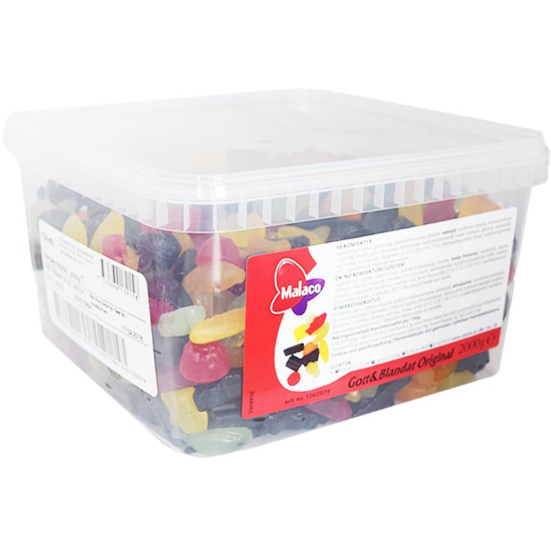 Hel Låda Godis Gott & Blandat 2kg - 61% rabatt