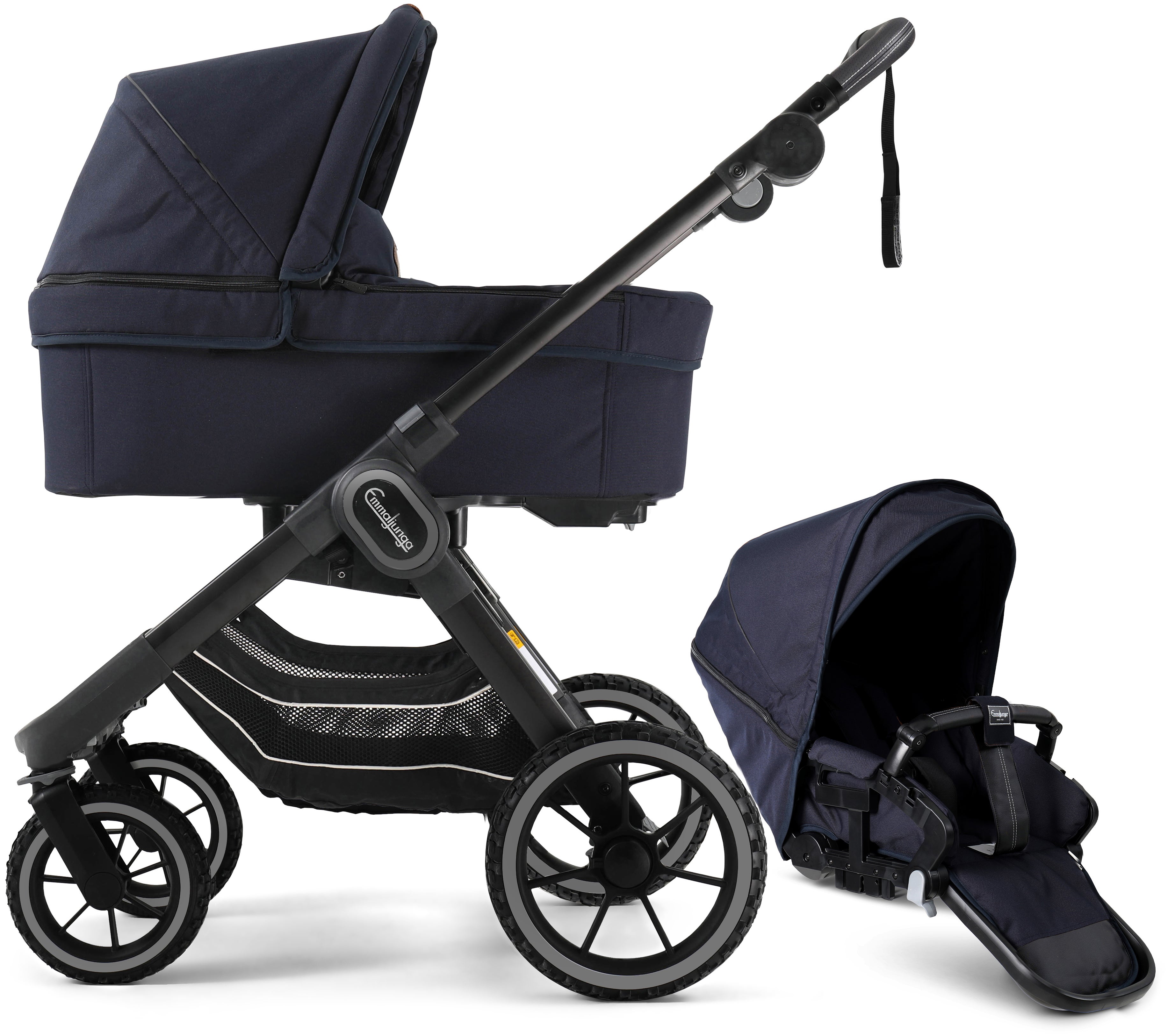 Emmaljunga NXT90 FLAT Special Edition Duovagn 2021, Outdoor Navy
