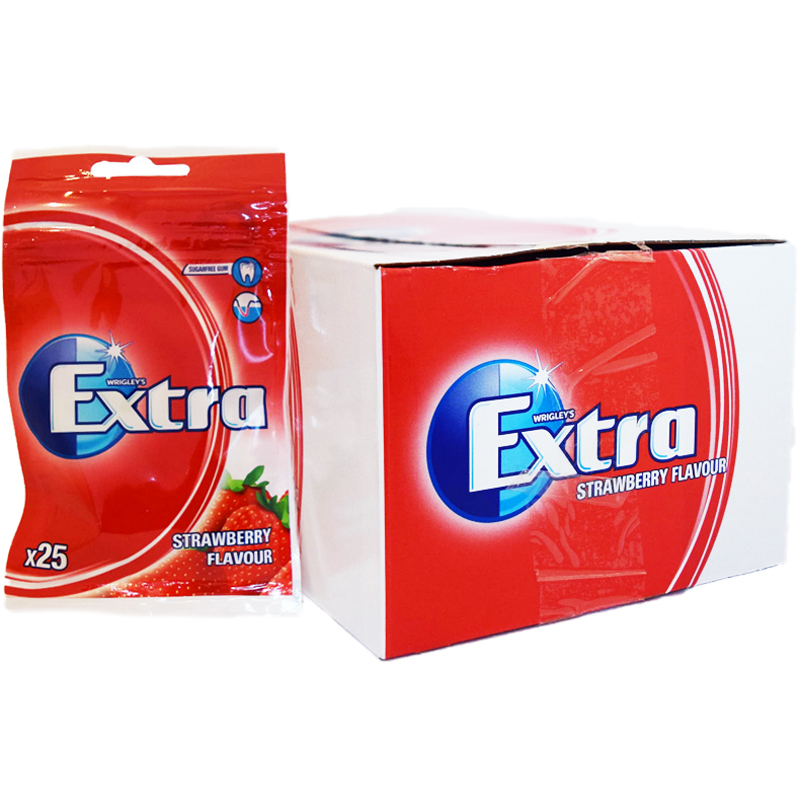 Hel Låda Tuggummi "Strawberry" - 44% rabatt