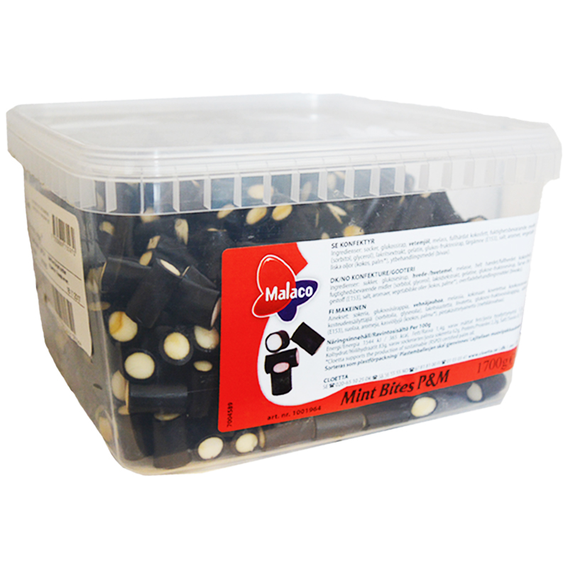 Hel Låda Godis "Mint Bites" 1,7kg - 63% rabatt