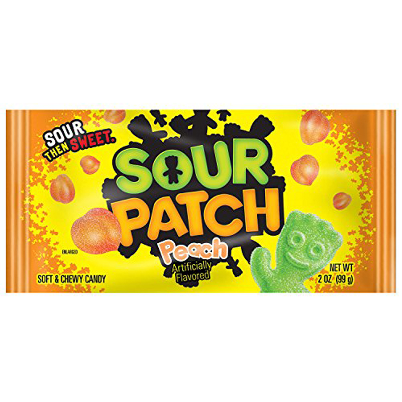 Godis "Sour Patch Peach" 56g - 67% rabatt