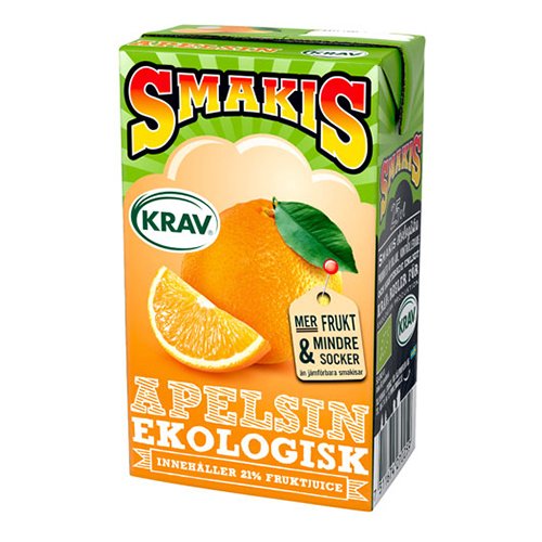 Smakis Apelsin Ekologisk - 25 cl