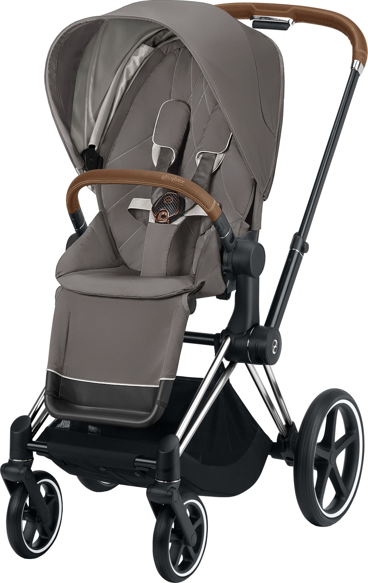 Cybex Priam Sittvagn, Soho Grey/Chrome Brown