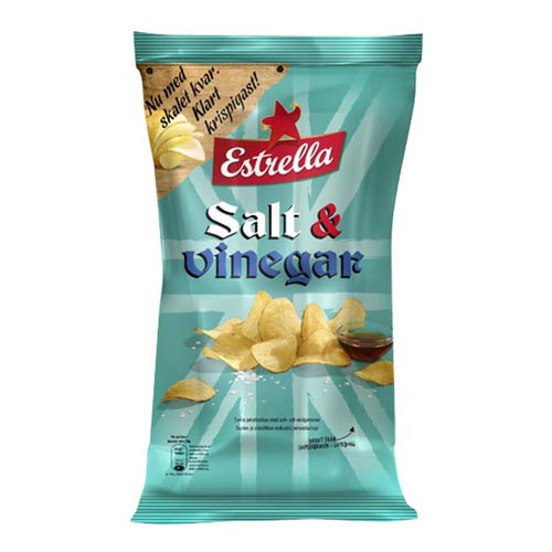 Estrella Salt & Vinäger Chips - 175 gram