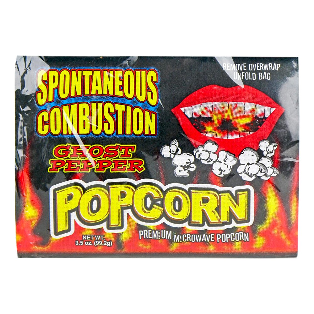 Spontaneous Combustion Ghost Pepper Popcorn - 1-pack