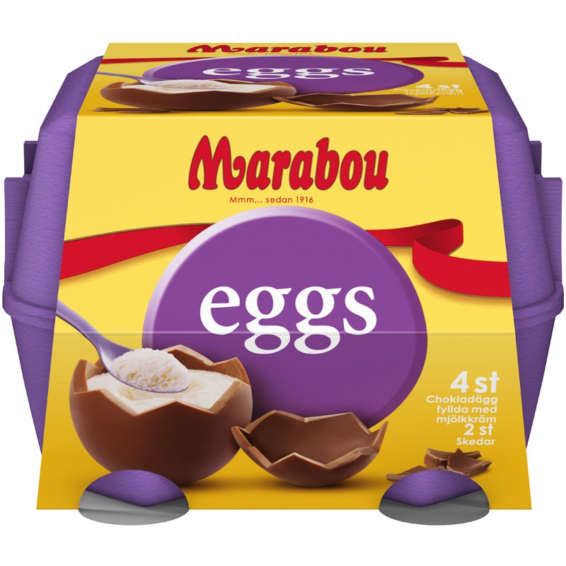 Marabou Ägg Mjölkkräm 4-pack - 42% rabatt
