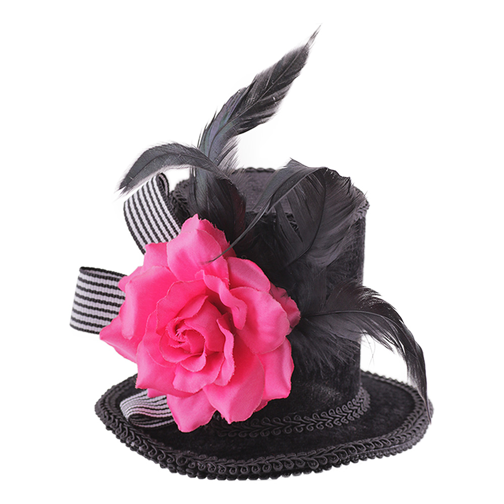 Minihatt med Ros - One size