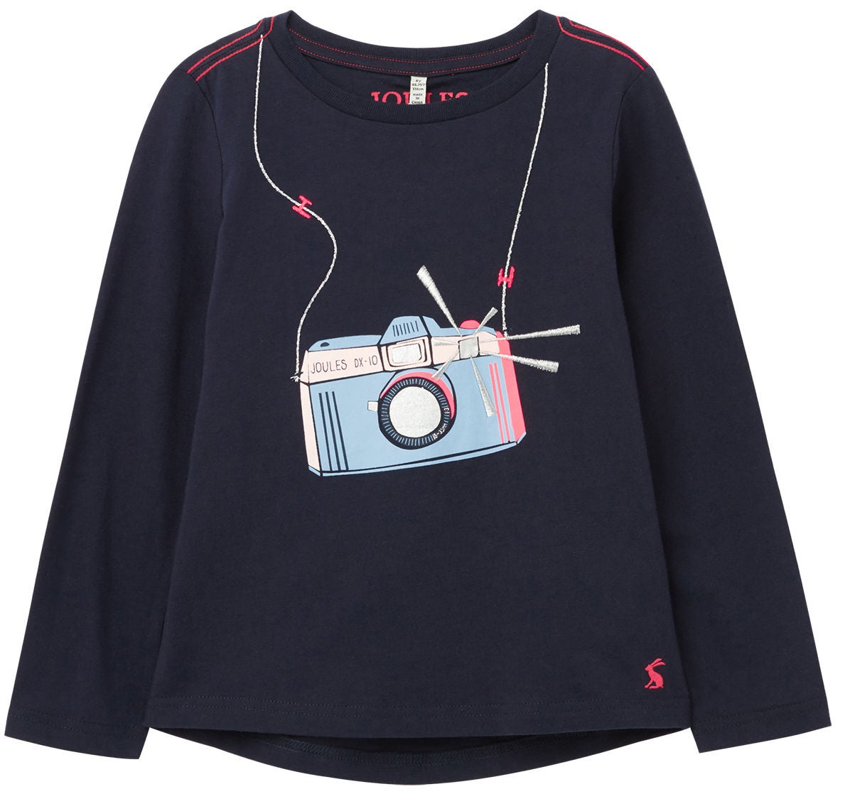 Tom Joule Ava T-shirt, Navy Camera, 3 år