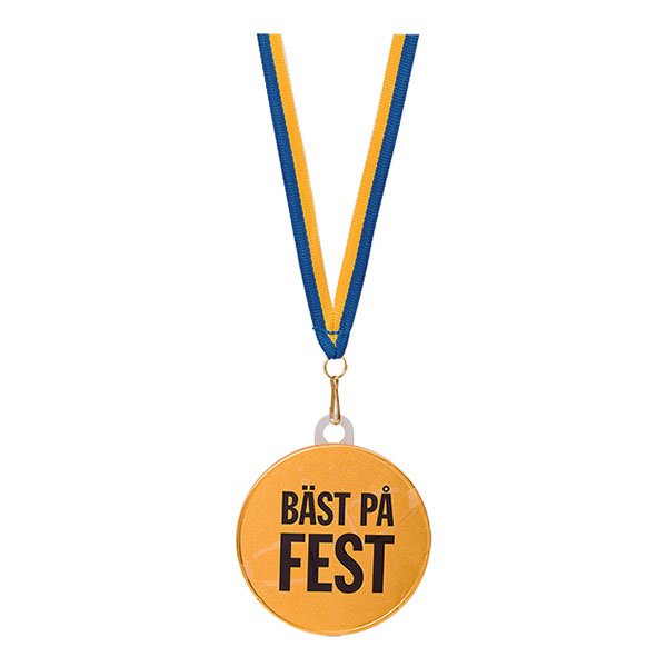 Chokladmedalj med Text - Bäst På Fest