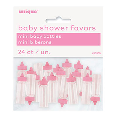 Bordsdekoration Nappflaskor Rosa - 24-pack