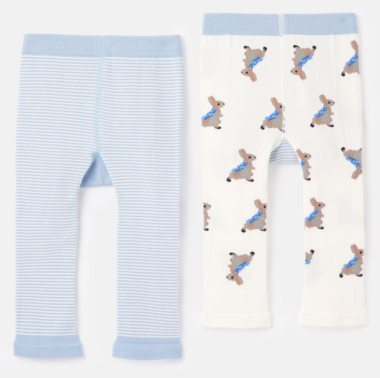 Tom Joules Peter Rabbit Lively Leggings 2-pack, Blue, 6-12 Månader