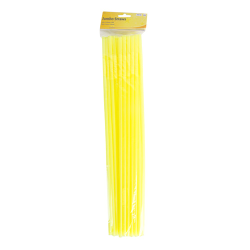 Jättesugrör Neongula - 25-pack