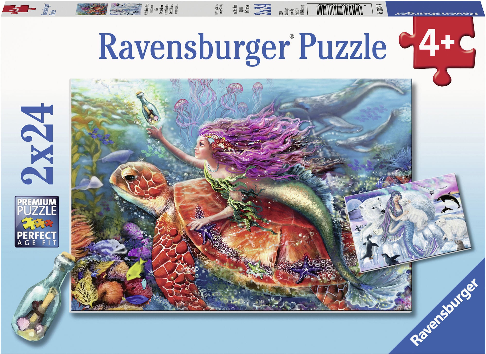 Ravensburger Pussel Sjöjunfru Äventyr 2x24 Bitar