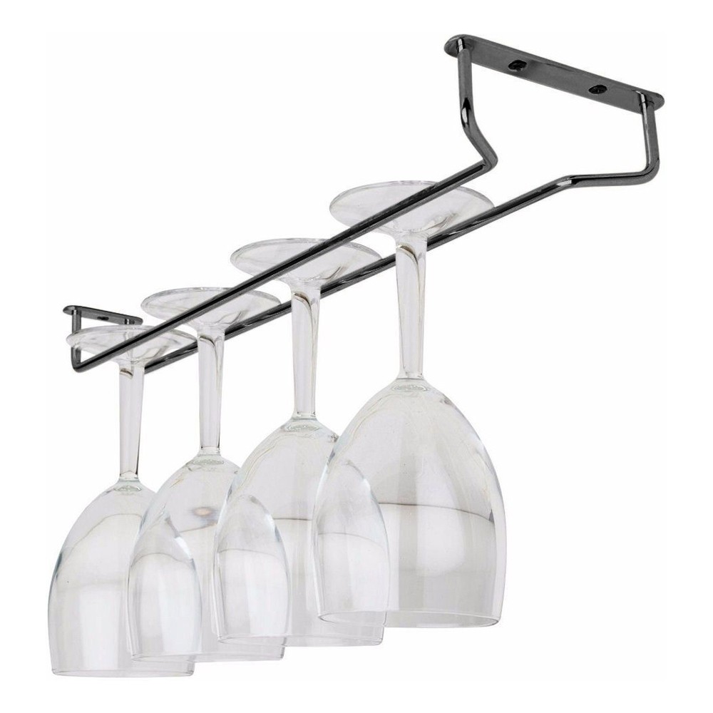 Vinglasrack i Svart - 60 cm
