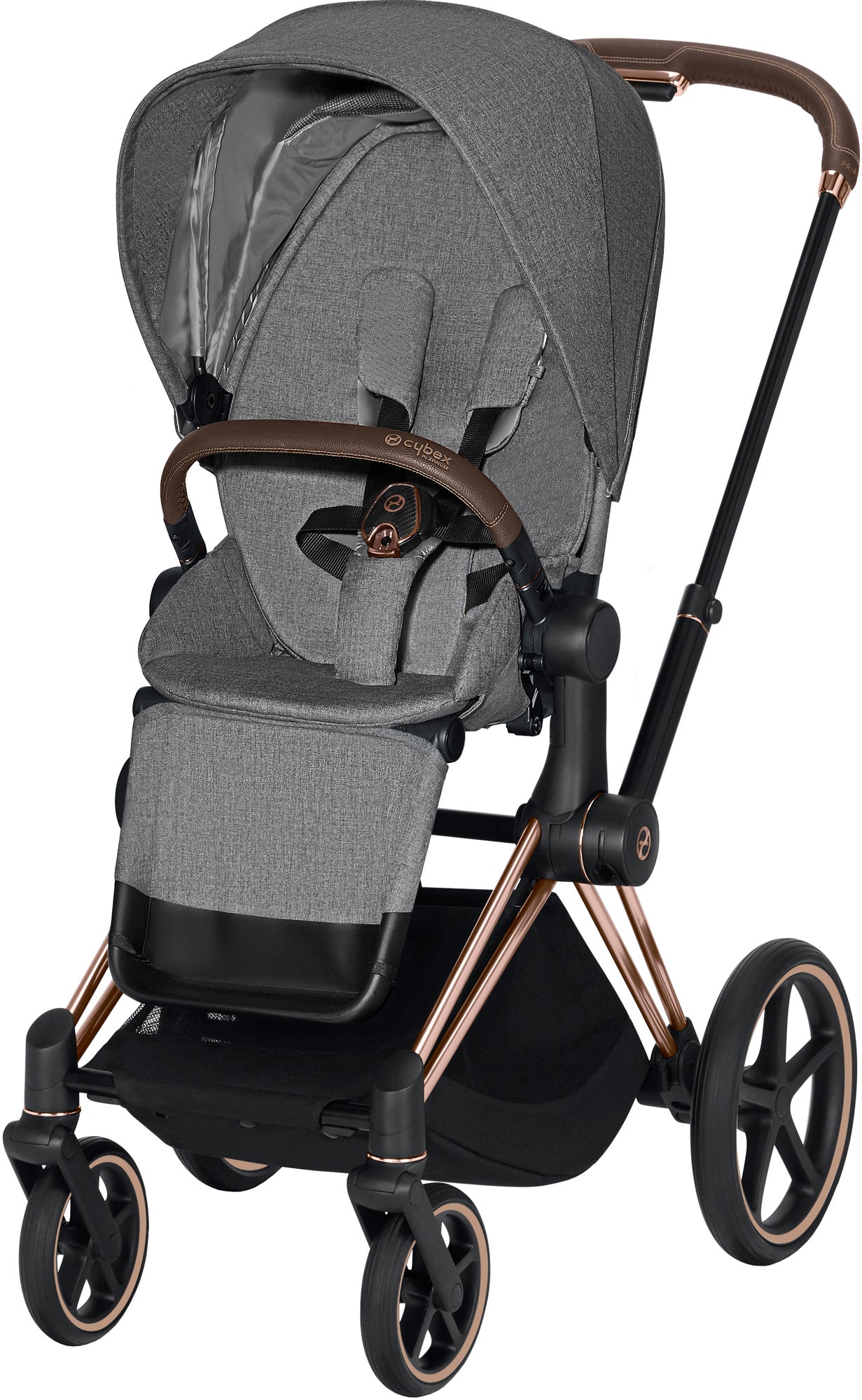 Cybex Priam Plus Sittvagn, Manhattan Grey/Rose Gold