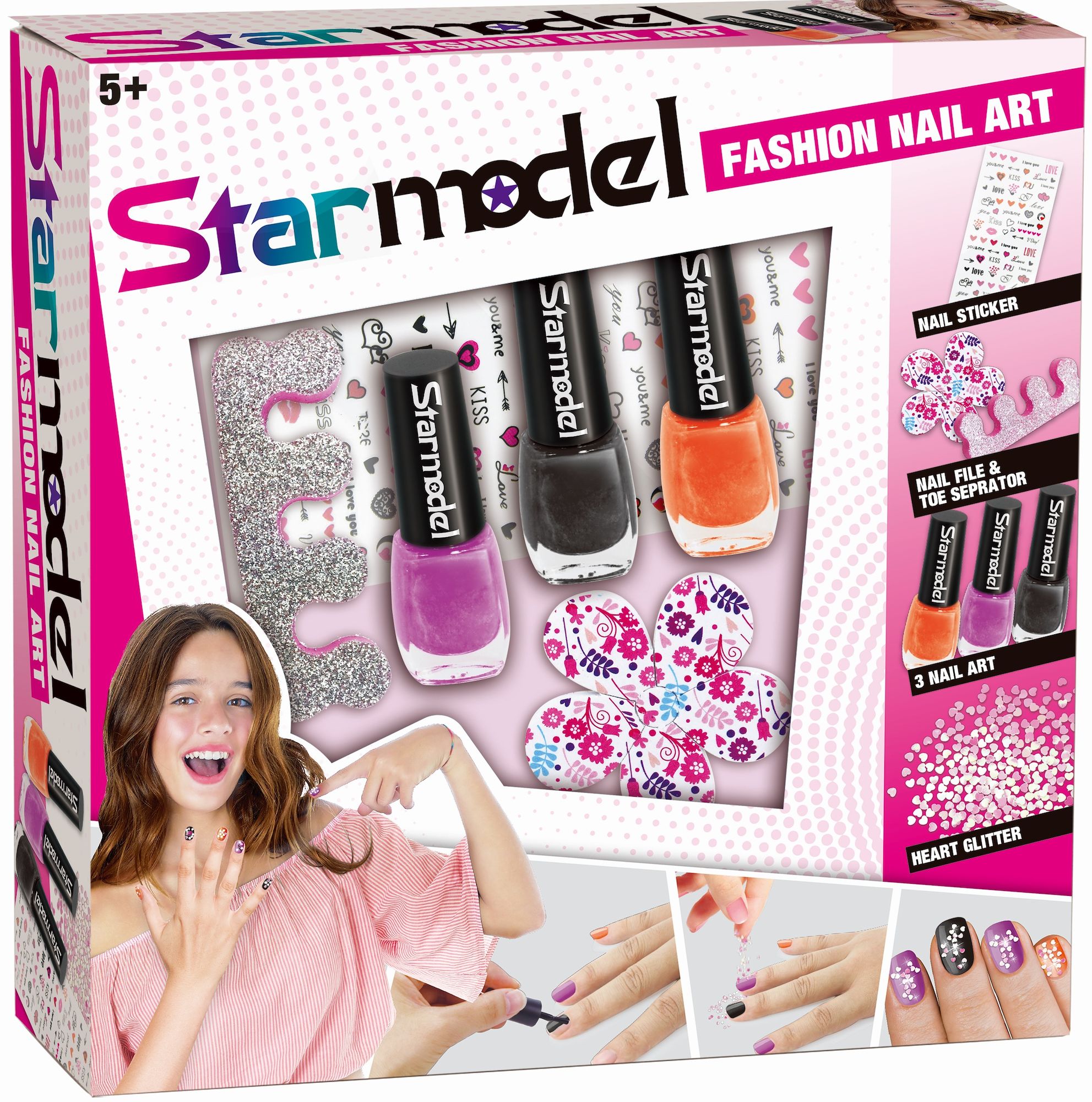 Starmodel Nagelset Med Stickers