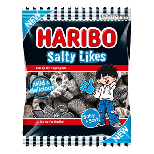 Haribo Salty Likes Påse - 120 gram