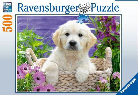 Ravensburger Pussel Söt Golden Retriever 500 Bitar