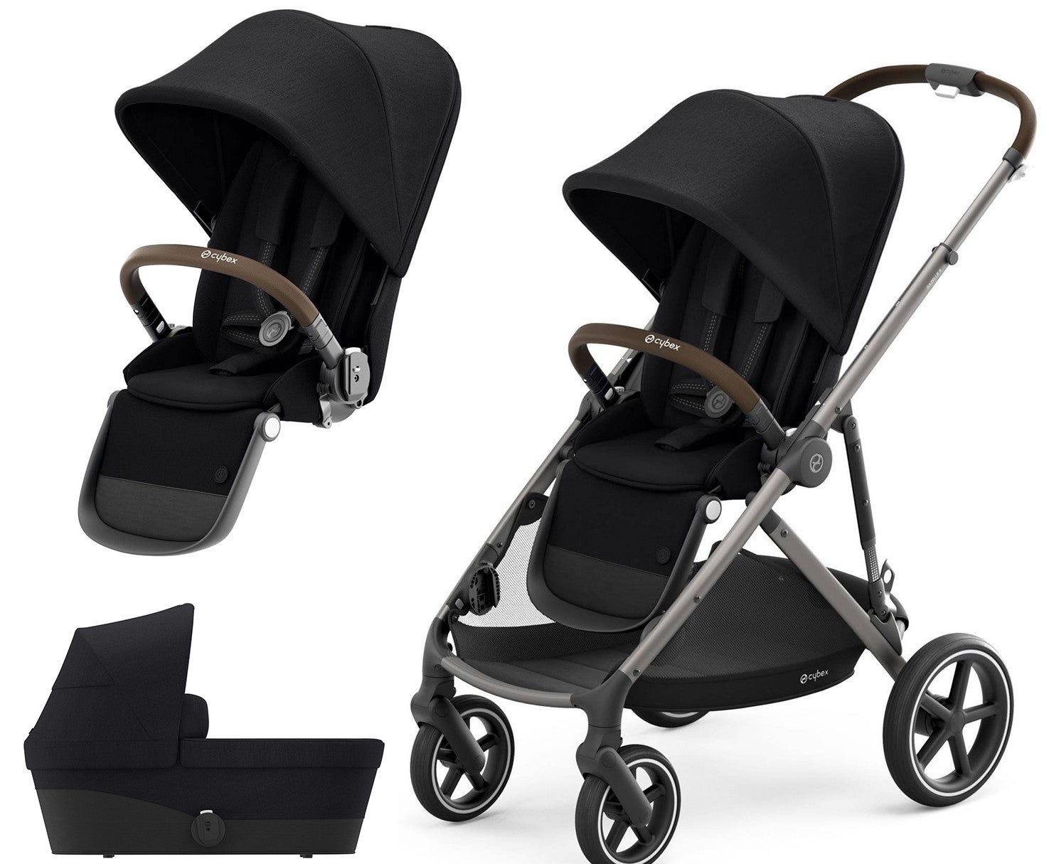 Cybex Gazelle S Syskonvagn, Taupe/ Deep Black