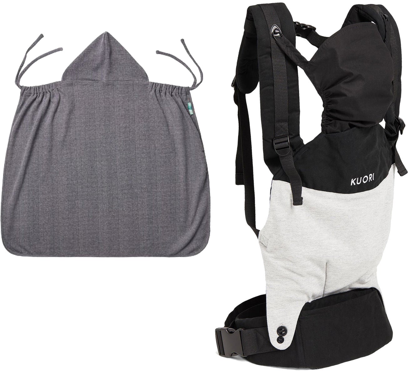 Kuori Comfort Bärsele inkl Överdrag, Jersey Grey