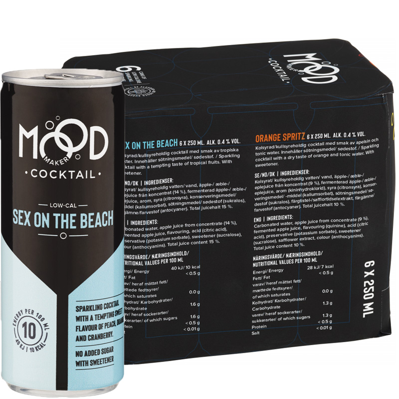 Dryck Cocktail "Sex On The Beach" 6 x 250ml - 34% rabatt