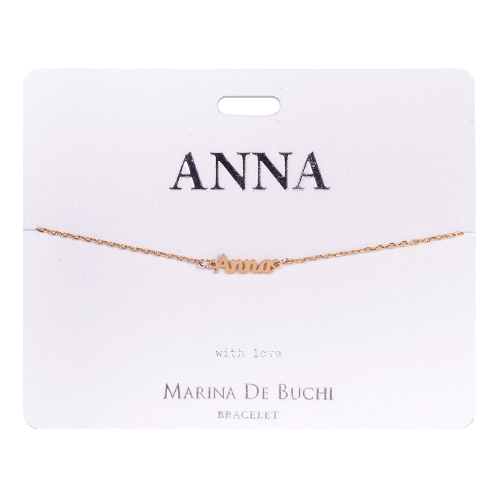 Namnarmband Guld - Anna