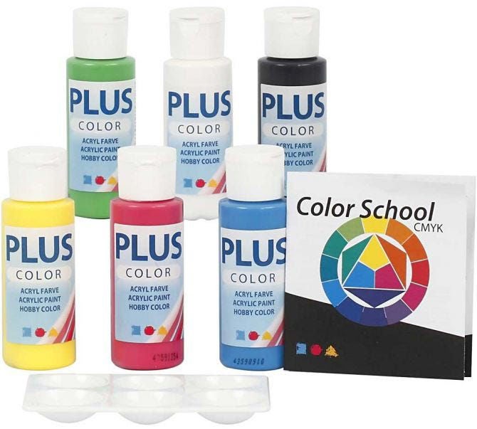 Plus Color Hobbyfärg Primärfärger