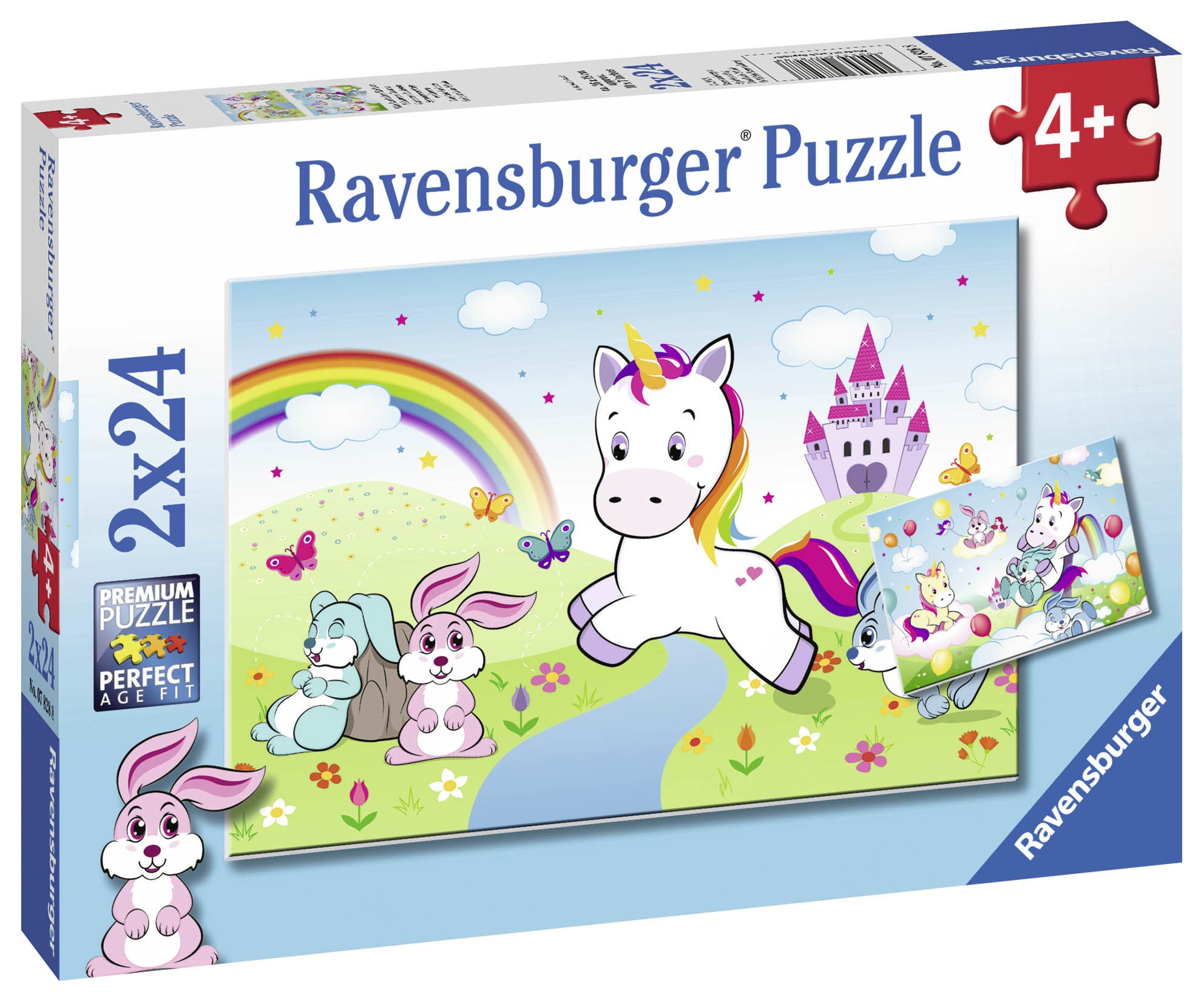 Ravensburger Pussel Enhörning 2x24 Bitar