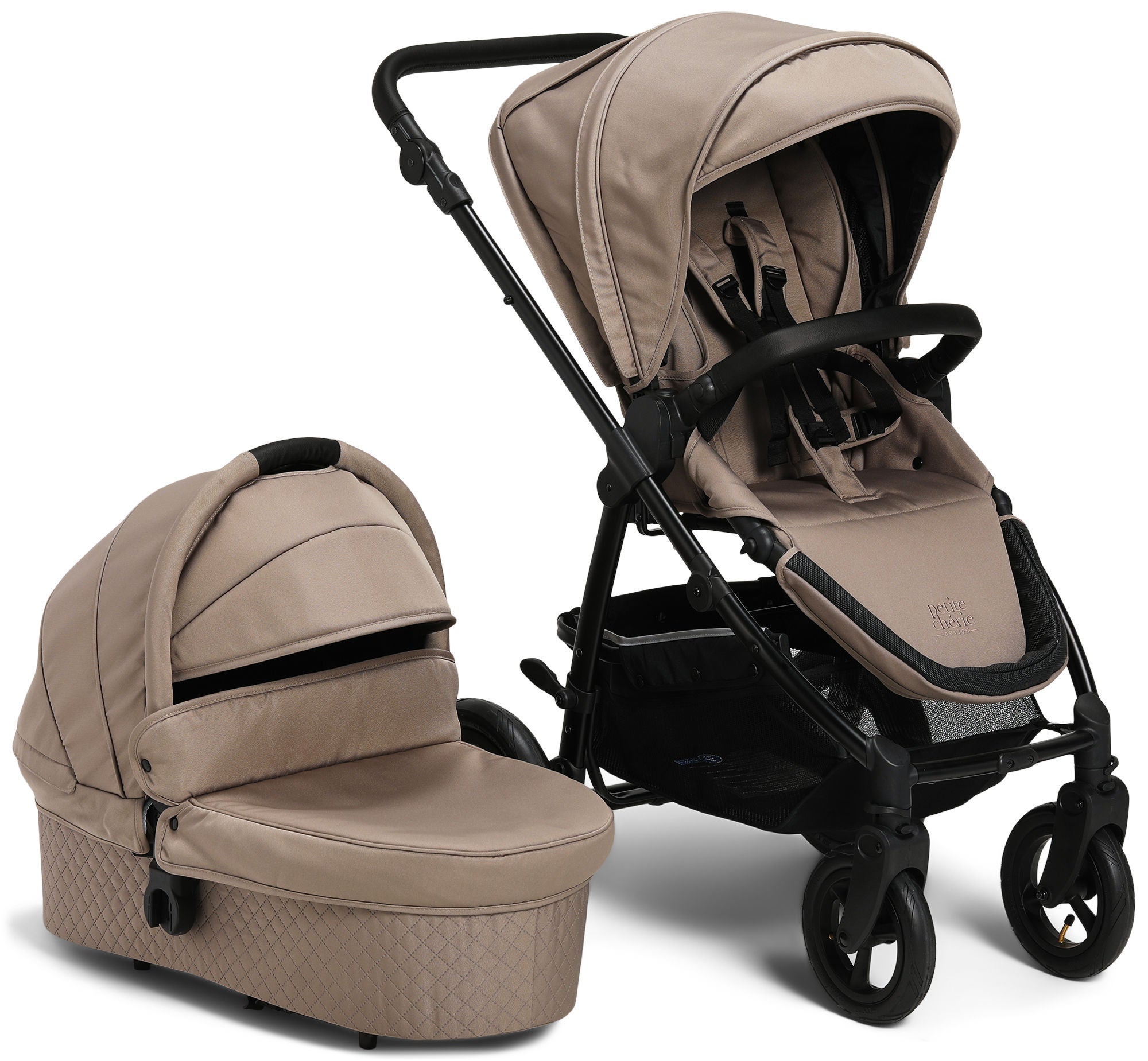 Petite Chérie Heritage 2 Duovagn, Taupe/Black