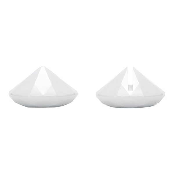 Placeringskortshållare Diamant 10-pack - Vit