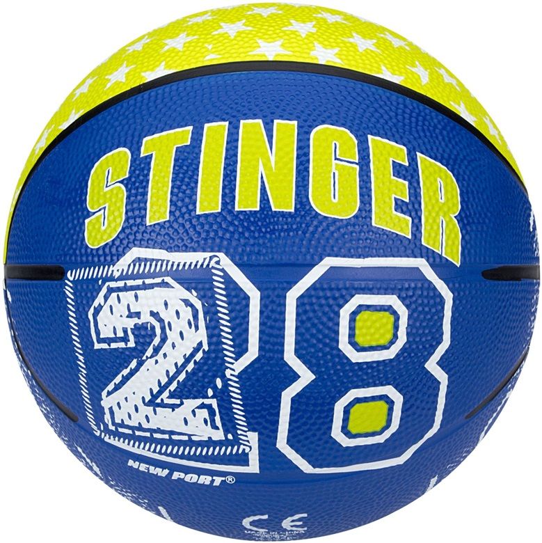 New Port Basketboll Storlek 3, Blå/Gul