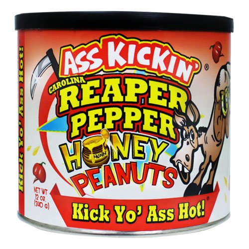 Ass Kickin Carolina Reaper Honungsjordnötter - 340 gram