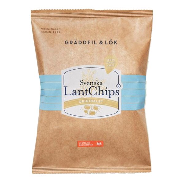 Lantchips Gräddfil & Lök