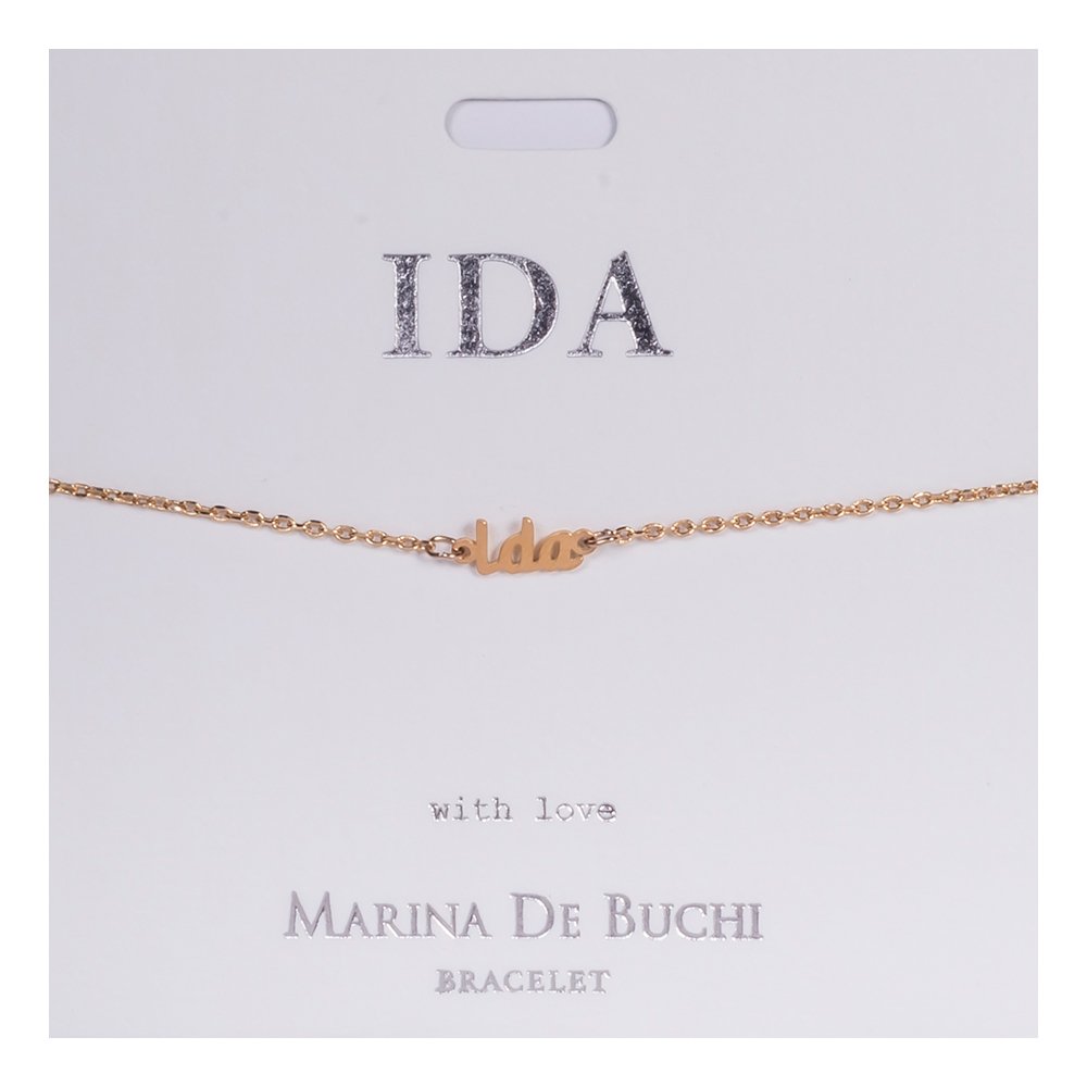 Namnarmband Guld - Ida