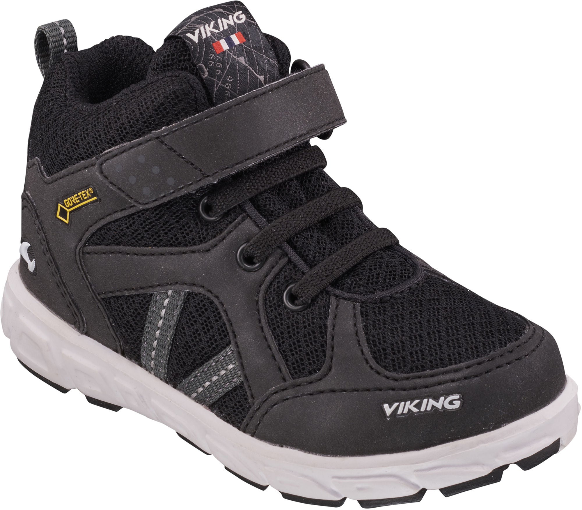 Viking Alvdal Mid GTX Sneaker, Black/Charcoal 23