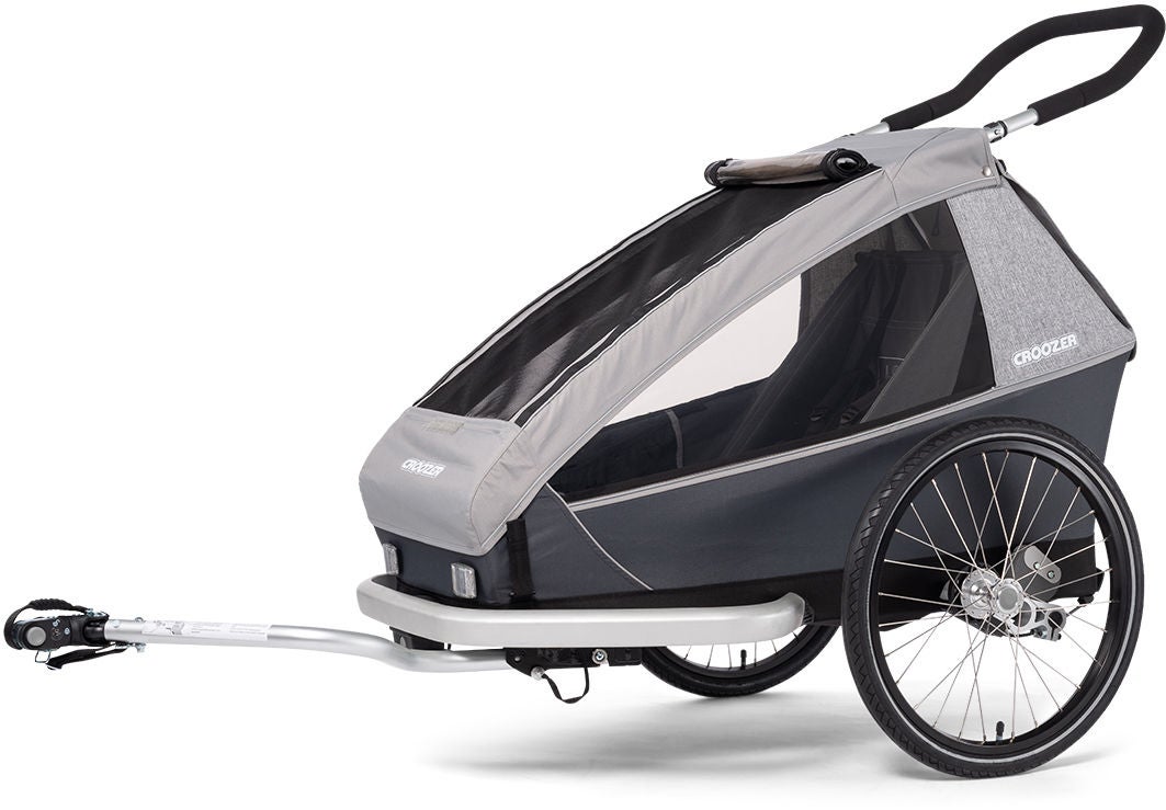 Croozer Kid Keeke 1 Cykelvagn, Grå/Mörkgrå