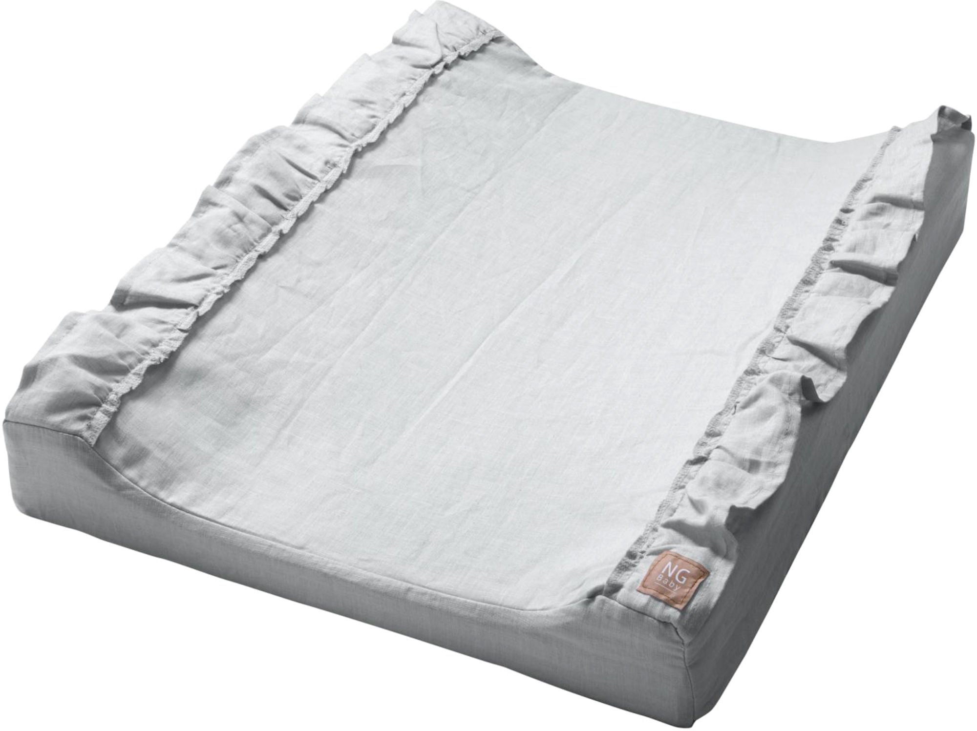 NG Baby Skötbädd Mood Ruffles, Light Grey
