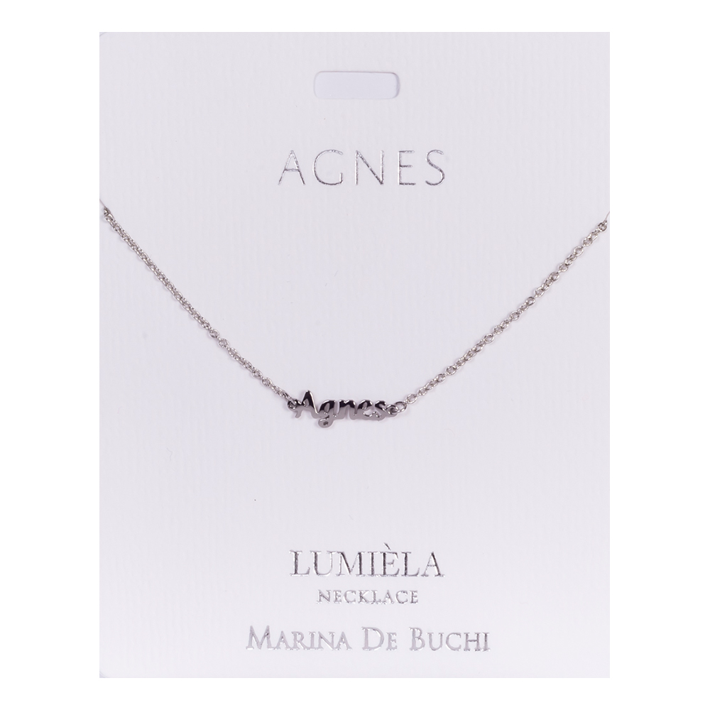 Namnhalsband Silver - Agnes