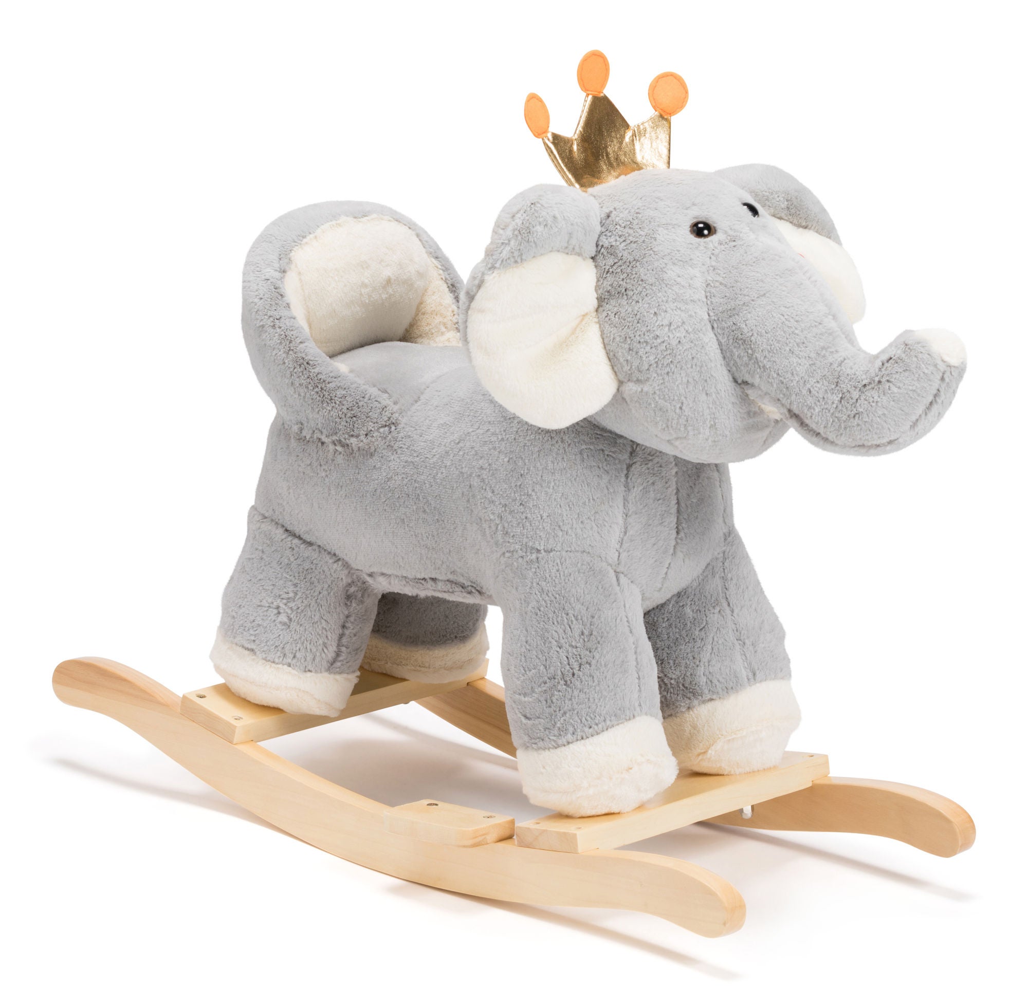 Cloudberry Castle Gungdjur Elefant Med Ljud, Grå