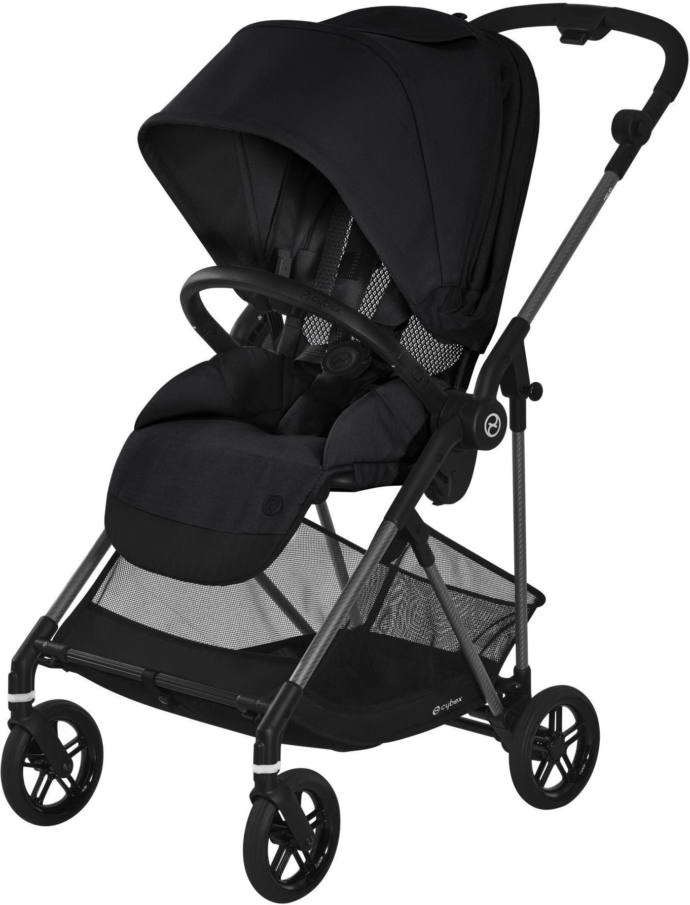 Cybex Melio Carbon Sittvagn, Deep Black
